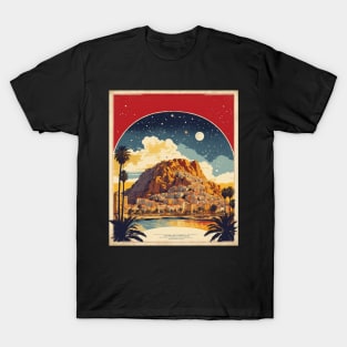 Alicante Starry Night Spain Travel Tourism Retro Vintage Art T-Shirt